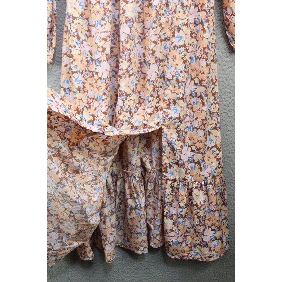 Band of the Free Sweetheart Neckline Long Sleeves Midi Dress-Small-Cottagecore - Picture 3 of 13